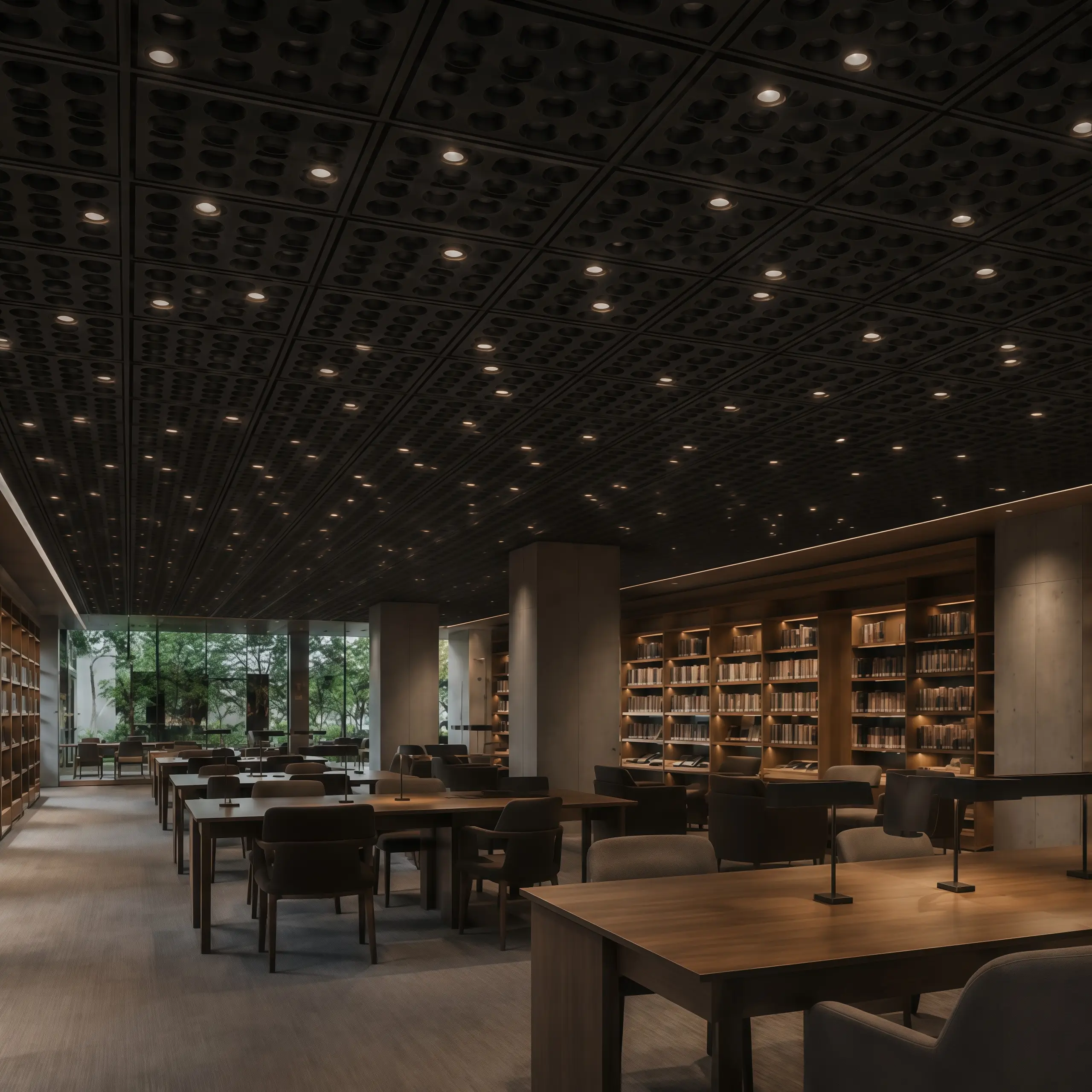 Black Phonovore Library Scene